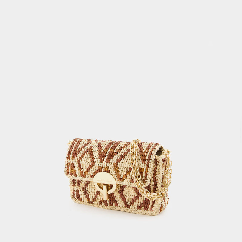 Nano Moon Crossbody - Vanessa Bruno - Raffia - Brown