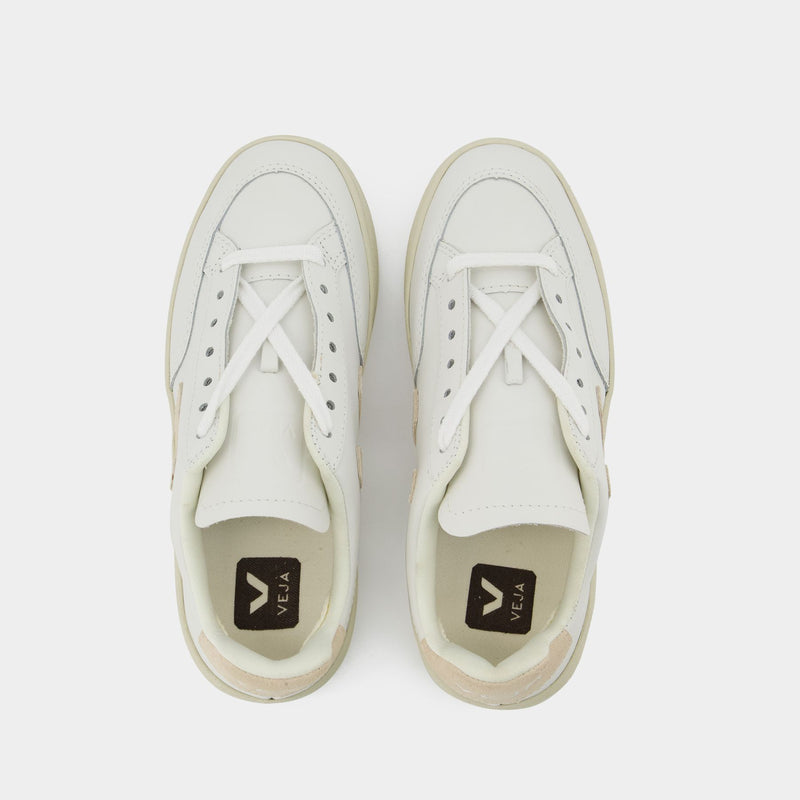 V-12 Sneakers - Veja - White/Sand - Leather