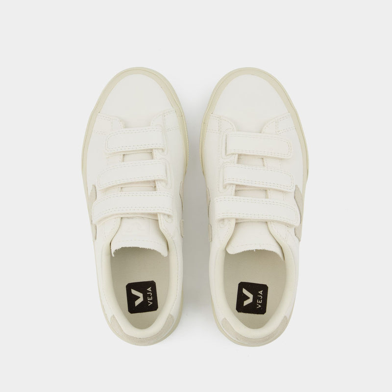 Recife Logo Sneakers - Veja - White/Beige - Leather