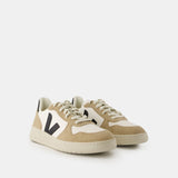 V-10 Sneakers - Veja - Leather - White Sahara