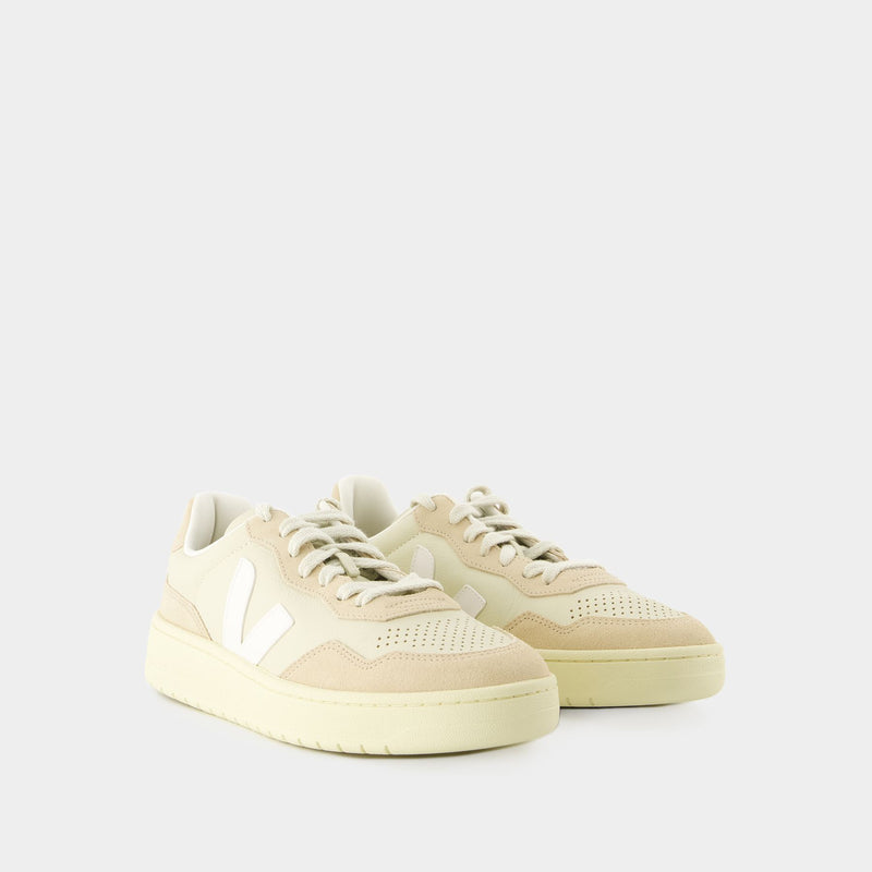 V-90 Sneakers - Veja - Leather - Beige