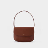 Sarah Shoulder Bag - A.P.C. - Leather - Hazelnut