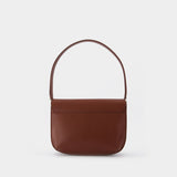 Sarah Shoulder Bag - A.P.C. - Leather - Hazelnut