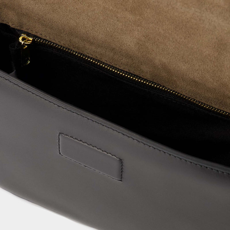 Charlotte Small Hobo Bag - A.P.C. - Black - Leather