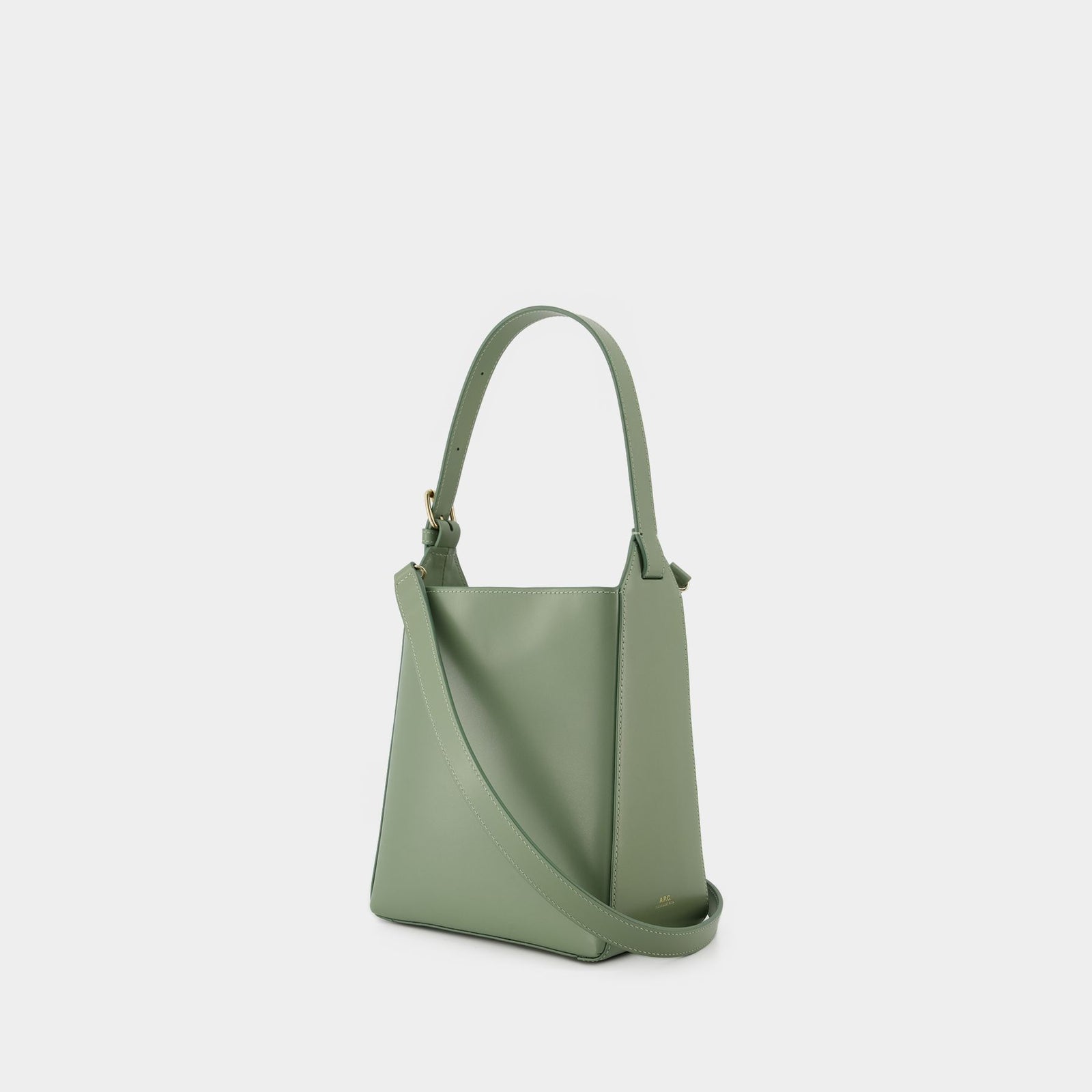 A.P.C. (正規品/送料関税込み) VERT TOTE SHOPPING BAG A.P.C. Logo Cotton Tote Bag | Green | FARFETCH