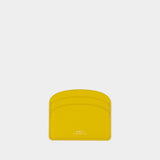 Demi-Lune Cardholder - A.P.C - Leather - Yellow