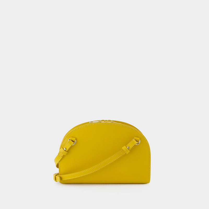 Demi-lune crossbody bag - A.P.C - Leather - Yellow