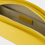 Demi-lune crossbody bag - A.P.C - Leather - Yellow