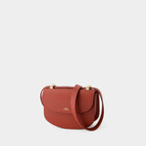 Geneve Mini Crossbody - A.P.C. - Leather - Smoked Red