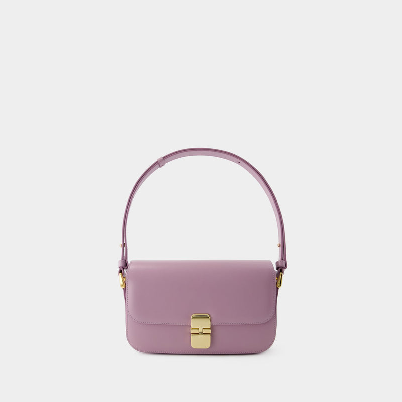 Grace Baguette Crossbody - A.P.C. - Leather - Lavender