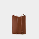 Jamie Large Crossbody - A.P.C. - Leather - Hazelnut