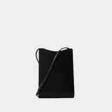 Jamie Large Neck Pouch - A.P.C. - Leather - Black