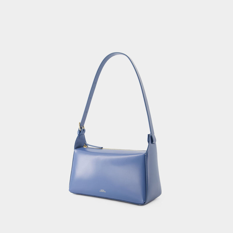 Virginie Baguette Bag - A.P.C. - Leather - Ocean Blue