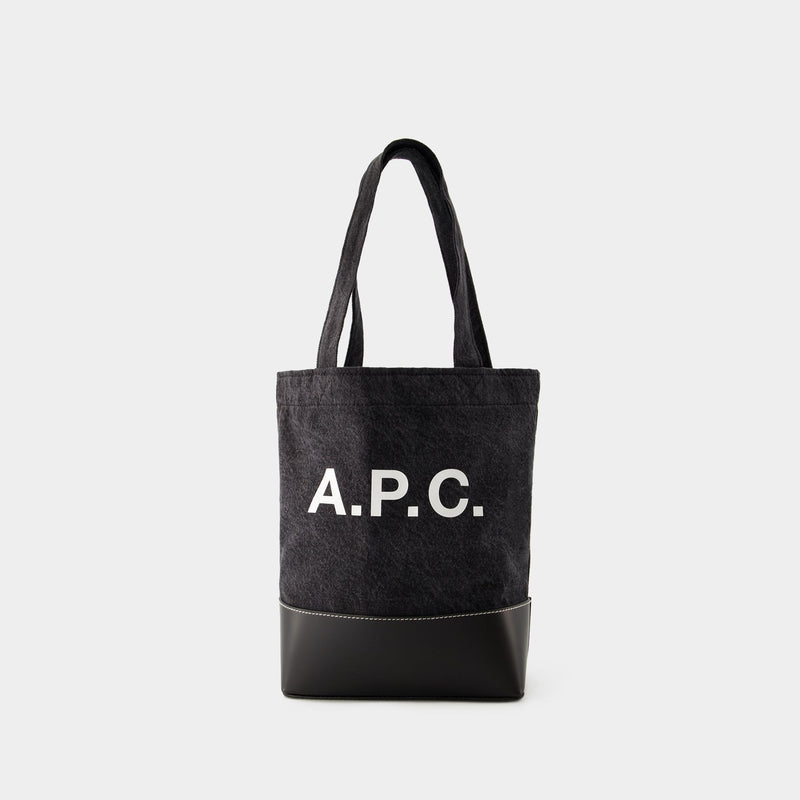 Axel Small Shopper Bag - A.P.C. - Denim - Black