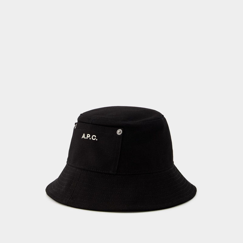 Thais Bucket Hat - A.P.C. - Cotton - Black