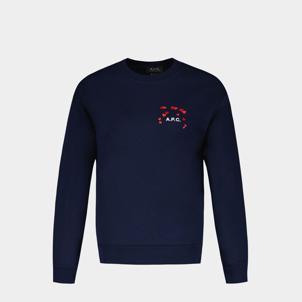 その他 Valentin Sweat - A.P.C. - Cotton - Blue Valentin Sweat - A.P.C. - Cotton - Blue
