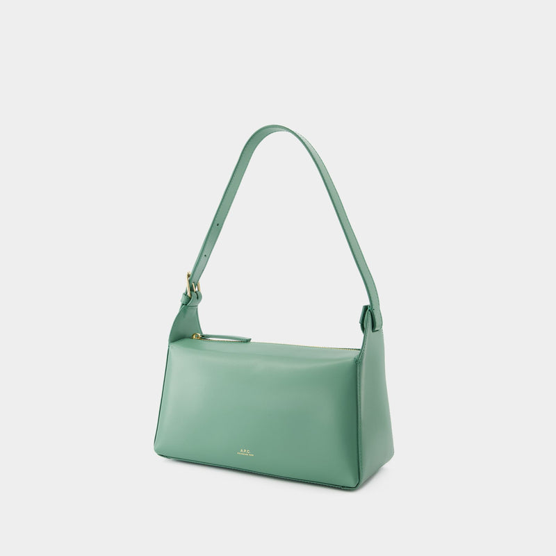 Virginie Baguette Shoulder Bag - A.P.C. - Leather - Jade