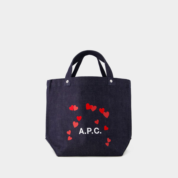 【関税込み】Thais Mini Blondie Shopper Bag - A.P.C. - Cotton Thais Mini Blondie Shopper Bag - A.P.C. - Cotton - Blue