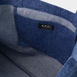 Diane Shopper Bag - A.P.C. - Cotton - Blue Denim