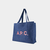 Diane Shopper Bag - A.P.C. - Cotton - Blue Denim