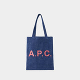 Lou Shopper Bag - A.P.C. - Cotton - Blue Denim