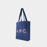 Lou Shopper Bag - A.P.C. - Cotton - Blue Denim