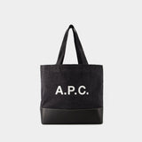Axel Shopper Bag - A.P.C. - Denim - Black