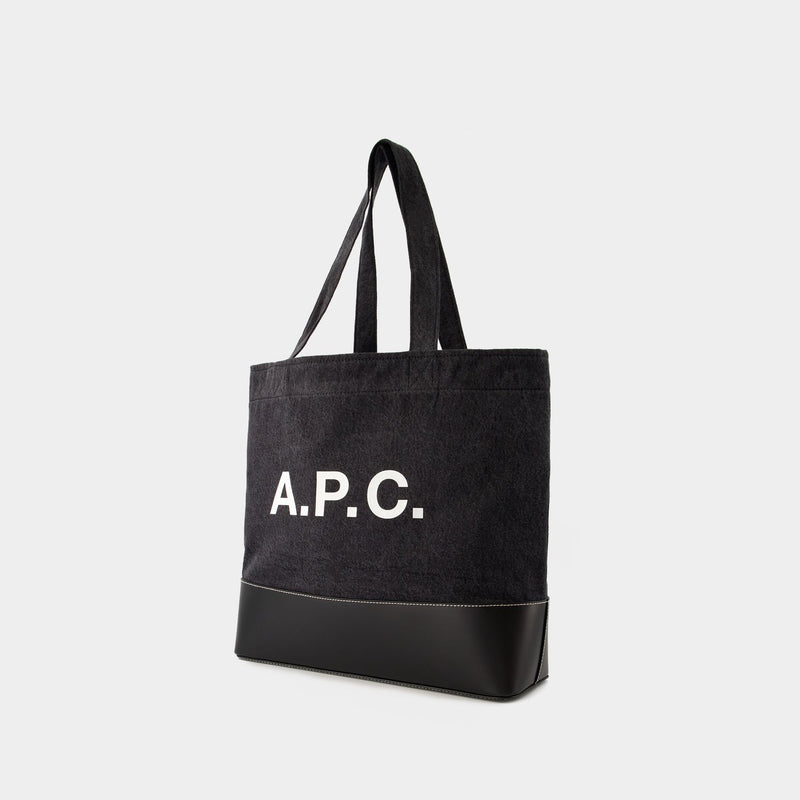 Axel Shopper Bag - A.P.C. - Denim - Black