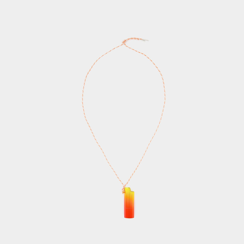 Sautoir Necklace in Orange