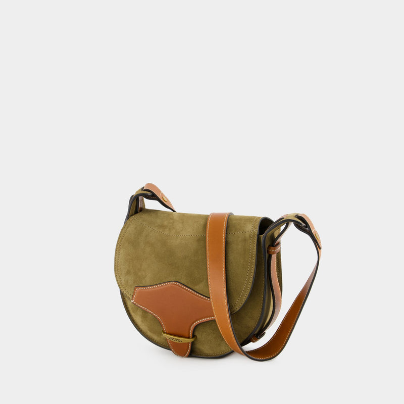 Botsy Crossbody - Isabel Marant - Leather - Khaki