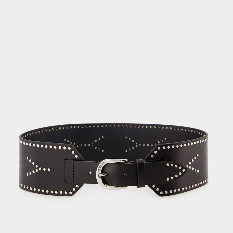 Telma-Gd Belt - Isabel Marant - Black/Silver - Leather