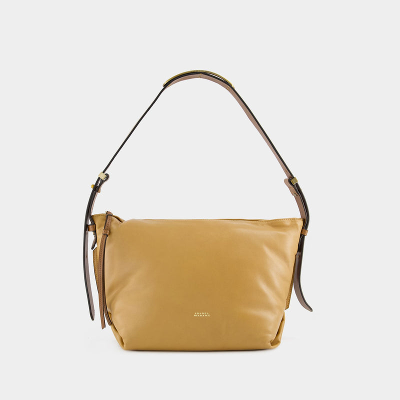 Leyden Shoulder Bag - Isabel Marant - Leather - Gold Beige