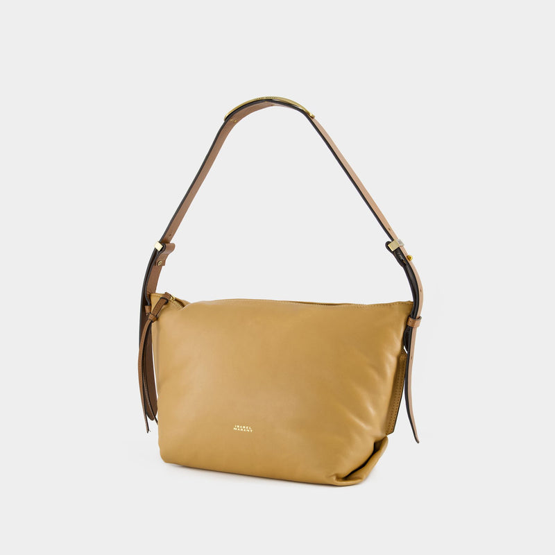 Leyden Shoulder Bag - Isabel Marant - Leather - Gold Beige