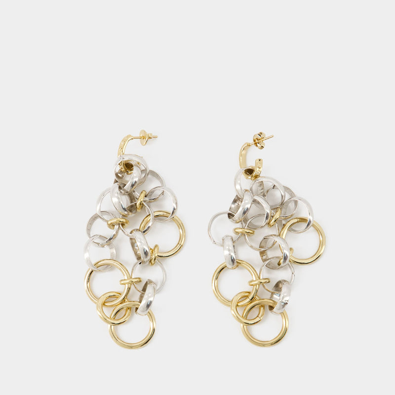Sido Earrings - Isabel Marant - Brass - Silver/Gold