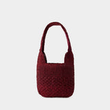 Praia Small Shopper Bag - Isabel Marant - Raffia - Dark Plum