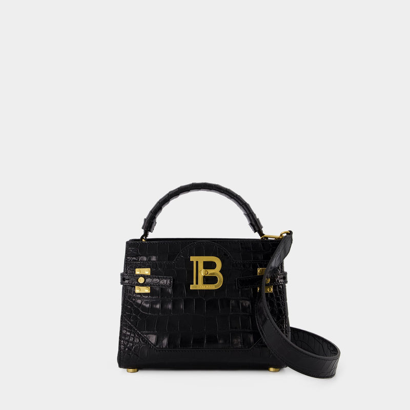 Bbuzz 22 Shoulder bag- Balmain Leather Black