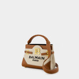 Bbuzz 22 Shoulder Bag - Balmain - Canvas - Beige