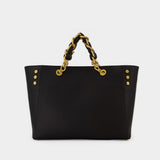 1945 Tote - Balmain - Leather - Black