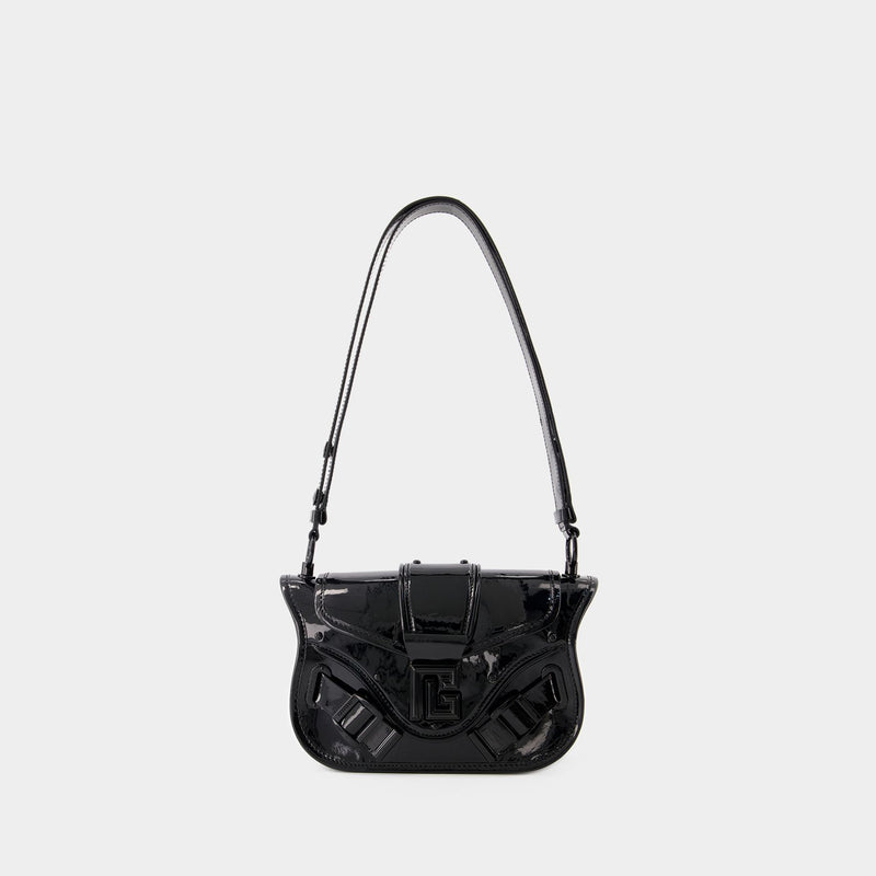 Blaze Shoulder Bag - Balmain - Leather - Black