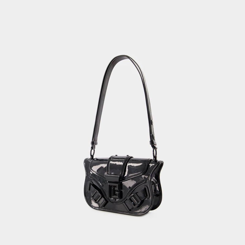 Blaze Shoulder Bag - Balmain - Leather - Black