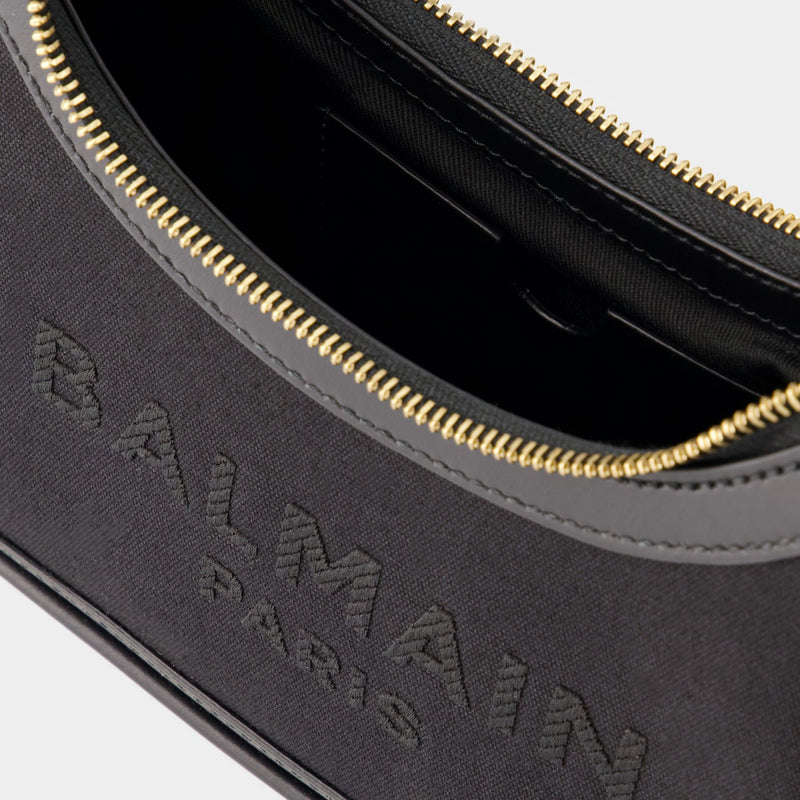 Balmain Black Major Small Leather Shoulder Bag