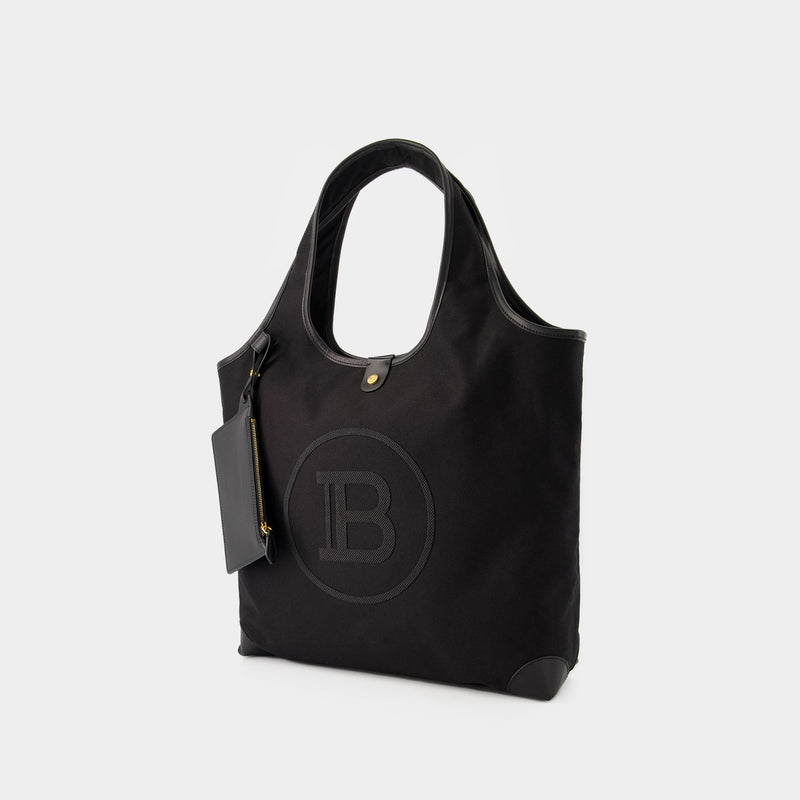 B-Army Large Shopper Bag - Balmain - Leather - Black