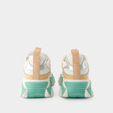 B-East PB Sneakers - Balmain - Leather - White/Green