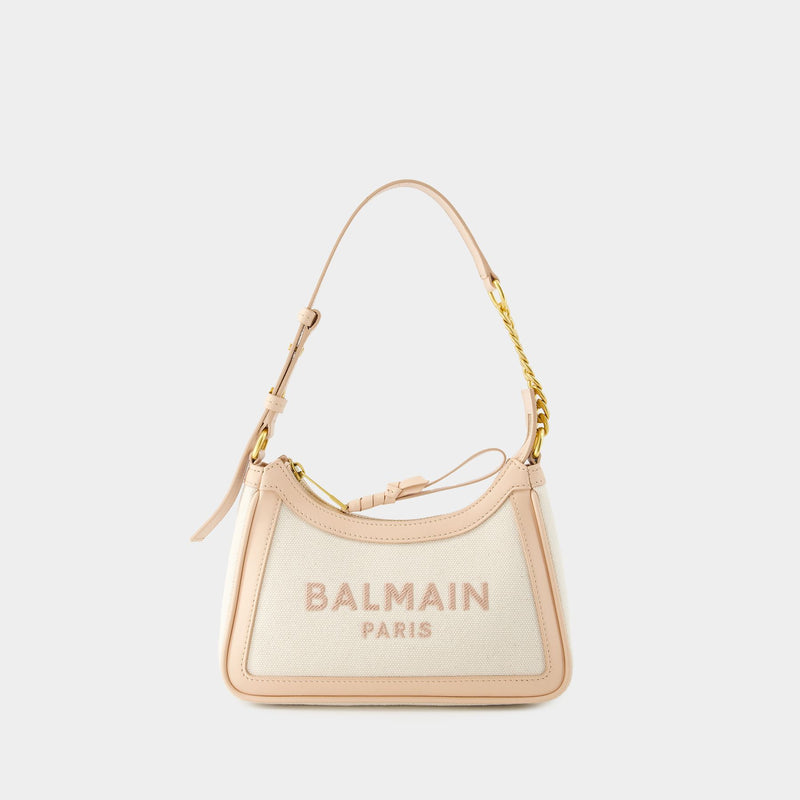 B-Army Shoulder Bag - Balmain - Canvas - Beige