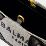 B-Army Small Shopper Bag - Balmain - Canvas - Black