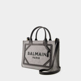 B-Army Small Shopper Bag - Balmain - Canvas - Black