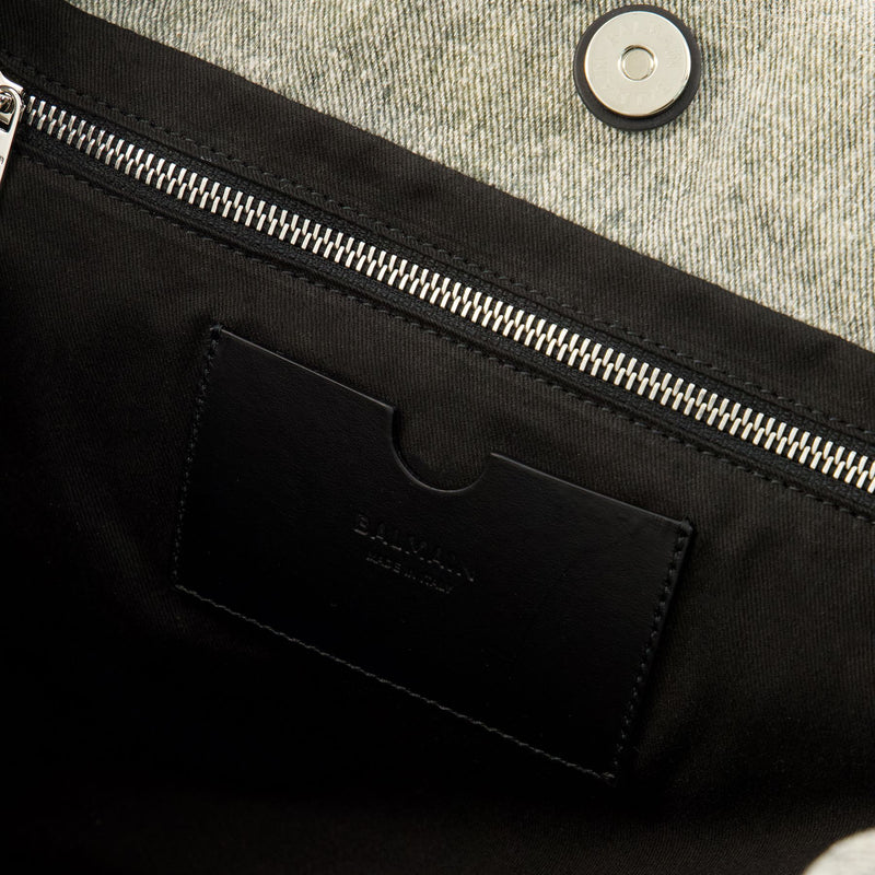 1945 Soft Shopper Bag - Balmain - Canvas - Blue Grey