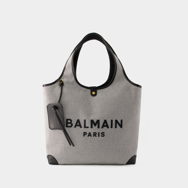 B-Army Grocery Shopper Bag - Balmain - Canvas - Black