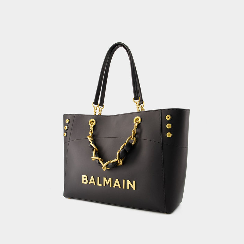 1945 Soft Shopper Bag - Balmain - Leather - Black