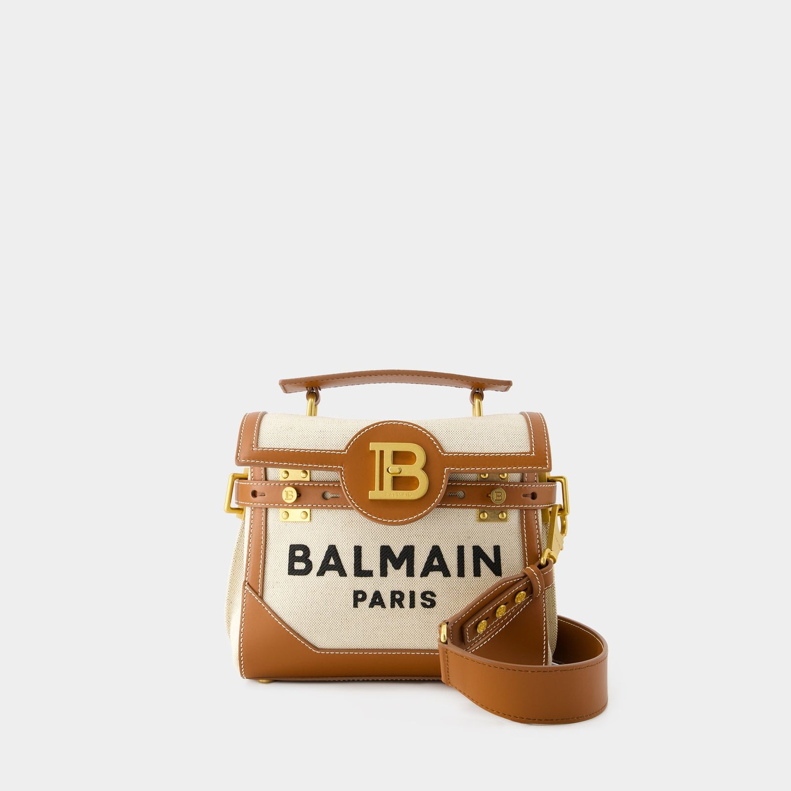 B-Buzz 23 Crossbody Balmain Canvas Beige
